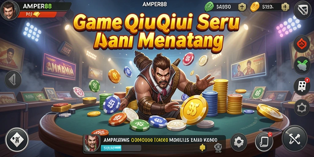 Tampilan gameplay QiuQiu yang seru dan mengasyikkan.