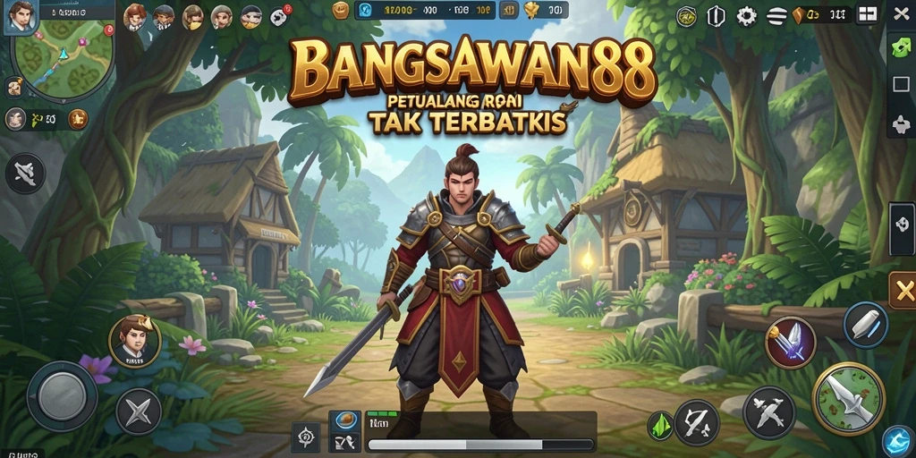 Tampilan seru gameplay RPG di BANGSAWAN88 yang penuh aksi.
