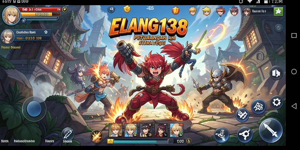 Tampilan gameplay menakjubkan dari ELANG138 yang penuh warna.