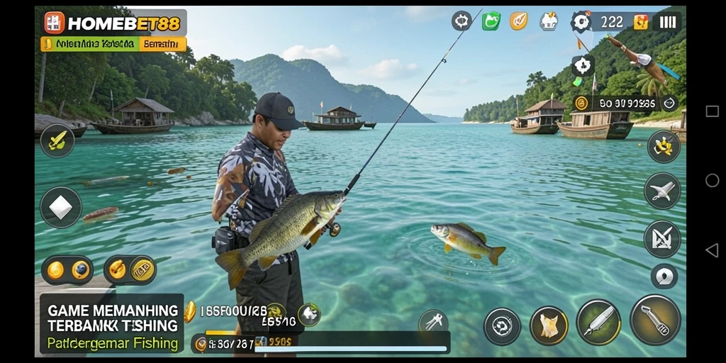 Tangkapan ikan besar dalam gameplay HOMEBET88 yang menakjubkan.