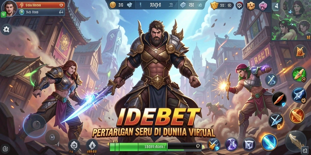 Screenshot IDEBET menampilkan aksi pertarungan yang mendebarkan dan visual yang menakjubkan.