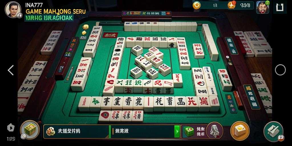 Tampilan gameplay Mahjong yang menarik dan penuh warna.