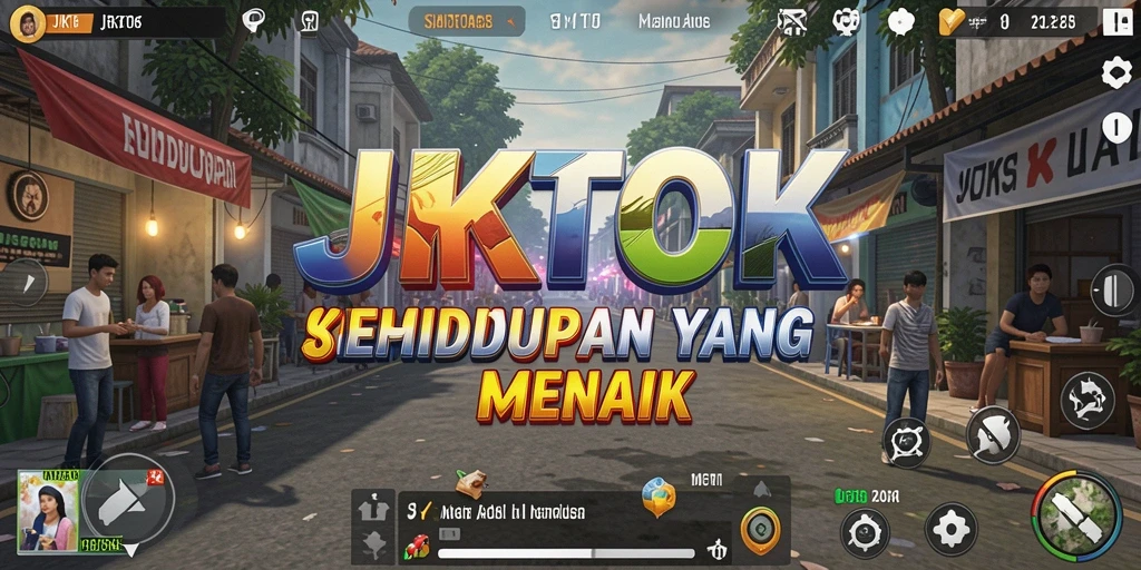 Tampilan gameplay JKTOK yang menarik dan menawan.