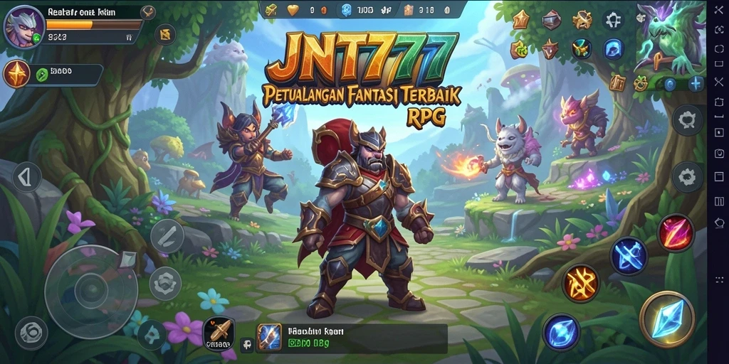 Tampilan gameplay RPG JNT777 yang mengasyikkan dan penuh petualangan.