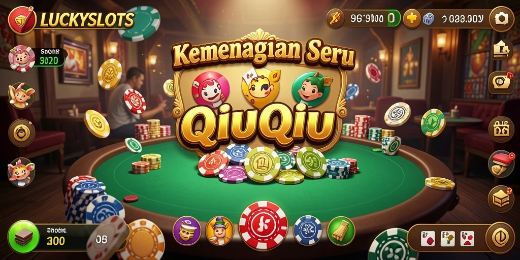 Tampilan gameplay menarik dari LUCKYSLOTS saat bermain QiuQiu.