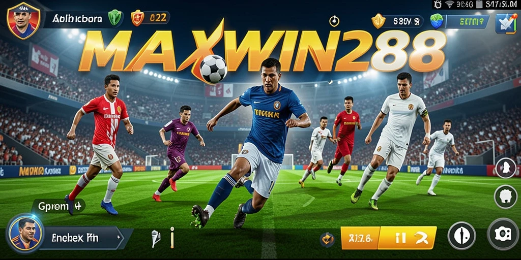 Screenshot gameplay <strong>MAXWIN288</strong> menampilkan aksi seru dalam olahraga.