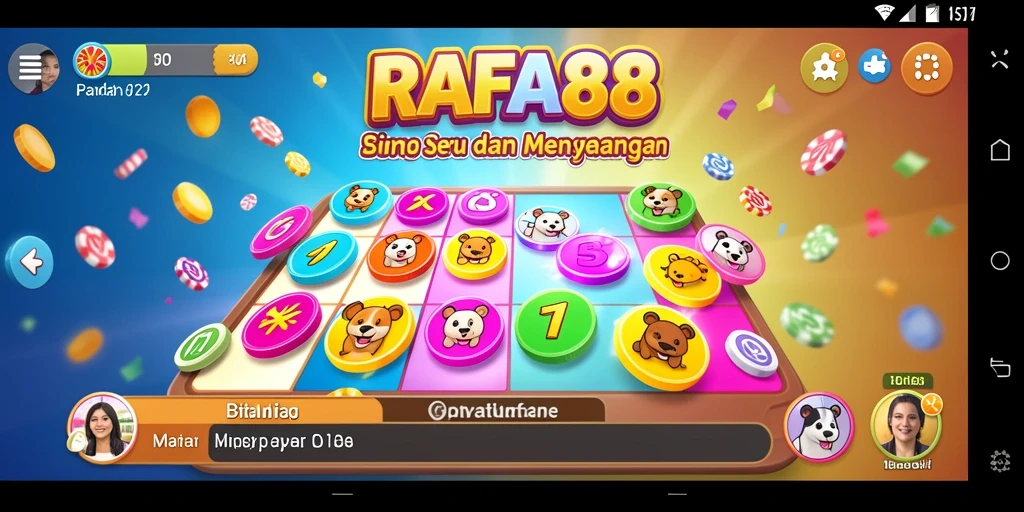 Tampilan utama RAFA88 dengan gameplay Bingo yang seru.