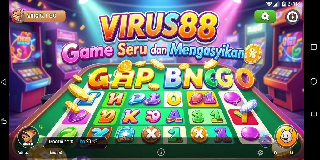 Tampilan gameplay Bingo yang seru dan dinamis di VIRUS88.