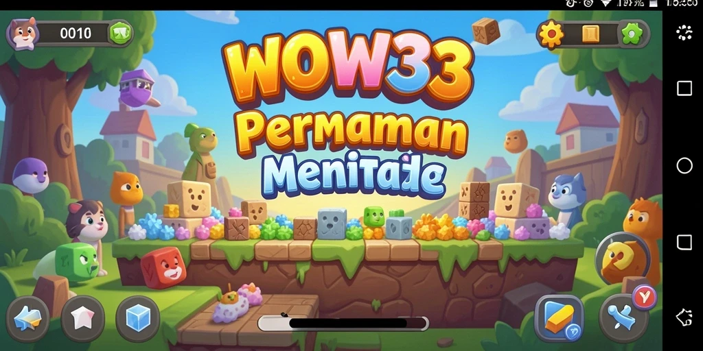 Tampilan gameplay WOW33 dengan teka-teki menarik dan grafis yang menawan.