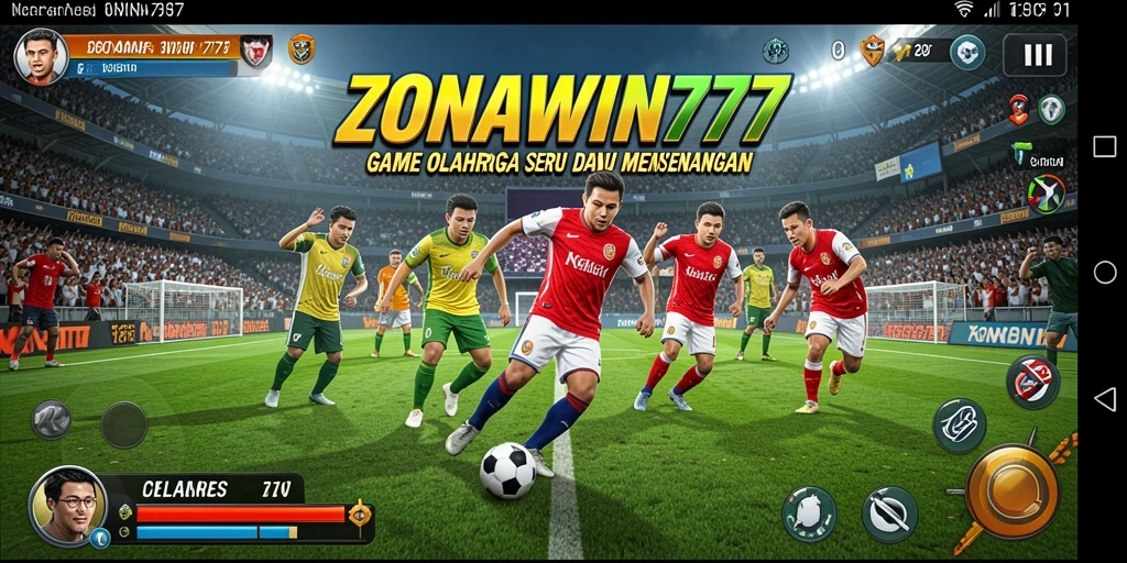 Tangkapan layar gameplay ZONAWIN777 yang menampilkan aksi olahraga yang intens.